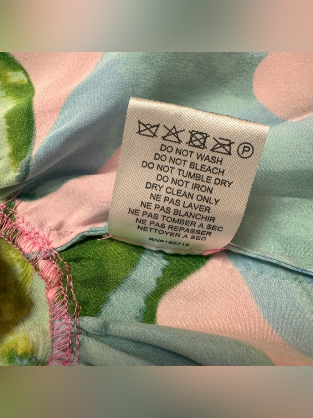 Retrofete Silvana Silk Dress in Jade Tropical Leaf - Picture 6 of 13